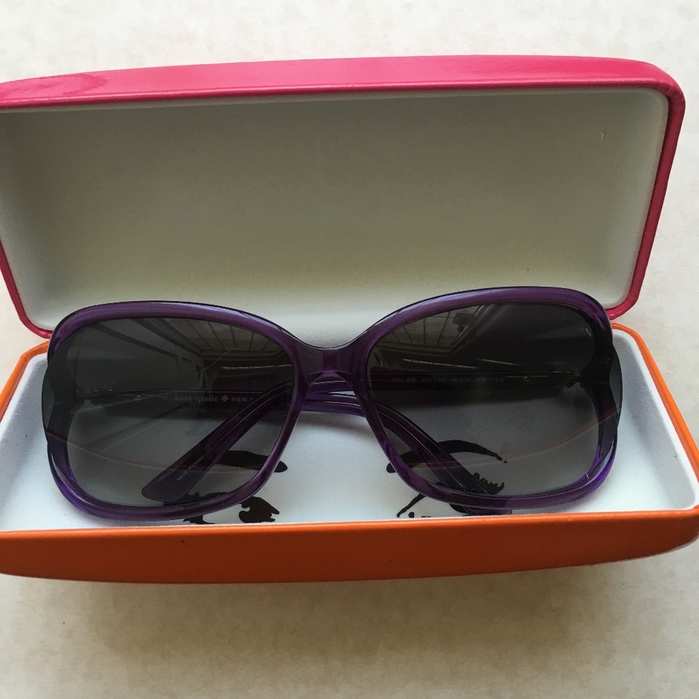 Kate spade Sunglasses Purple Frames - Picture 1 of 7